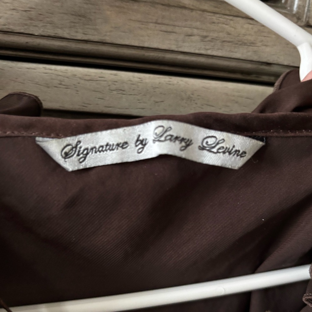 Chocolate Brown Ruffle Tank Top - Picture 3 of 5